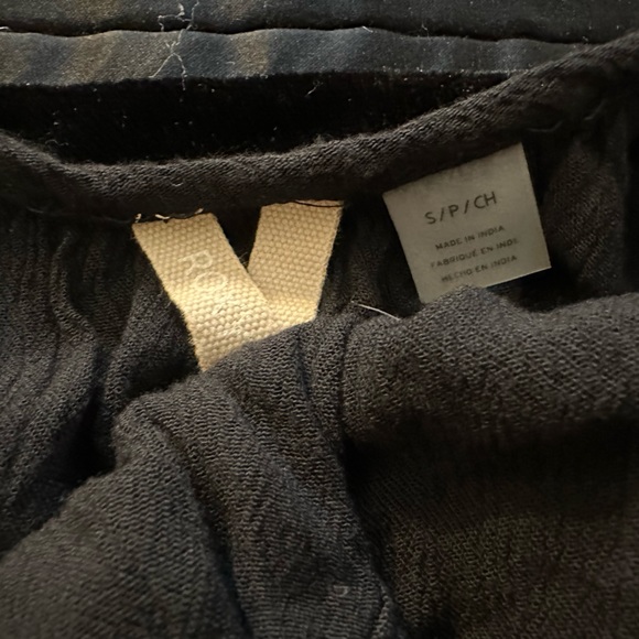 Roxy Black Tie Front Beach Cover Up - Small - Picture 4 of 4